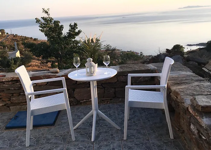 Kea Houses View - Μαγευτική Θέα Στο Αιγαίο Πέλαγος Φοιρα Κατω Μερια Κεασ